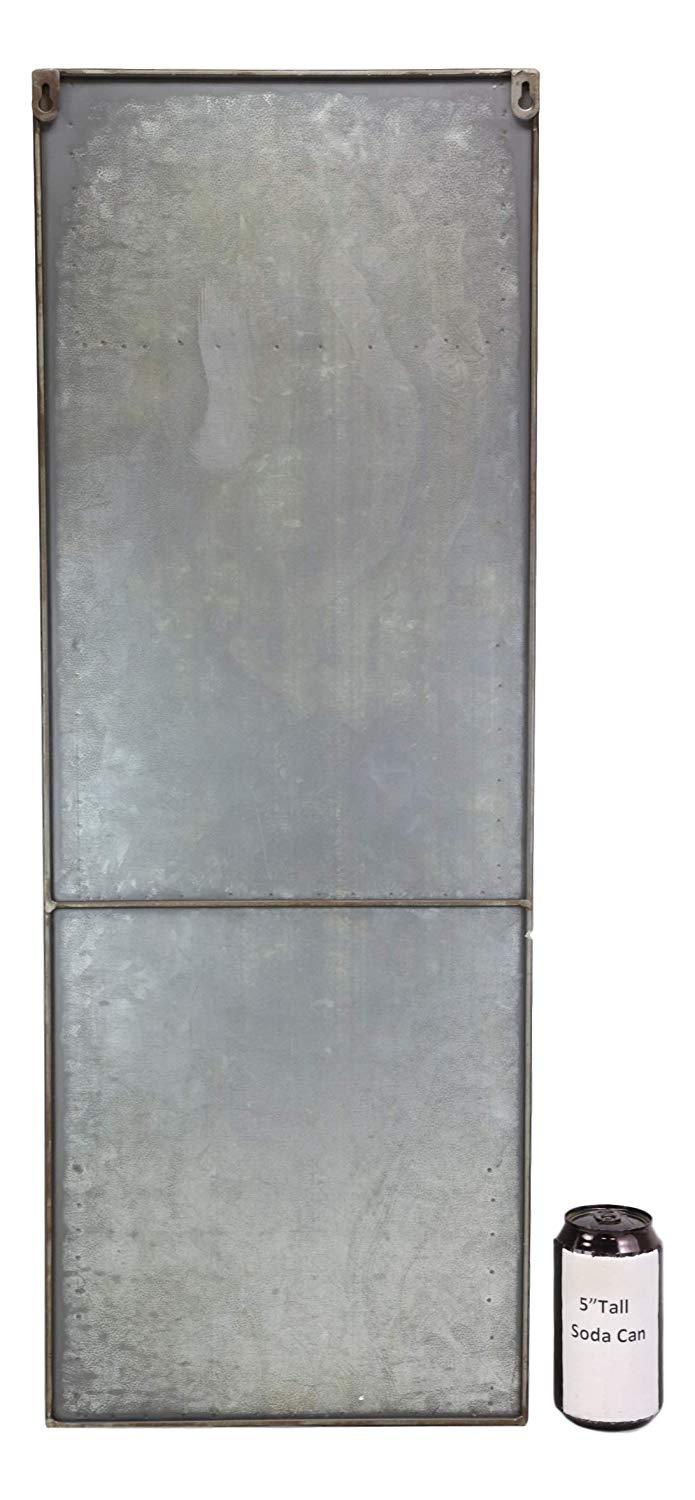 Ebros Gift Ebros Vintage Galvanized Metal 3 Tier Pockets Letter Mail Wall Hanging Rack Holder Organizer 31" High Rustic Western Country Farmhouse Design Decor