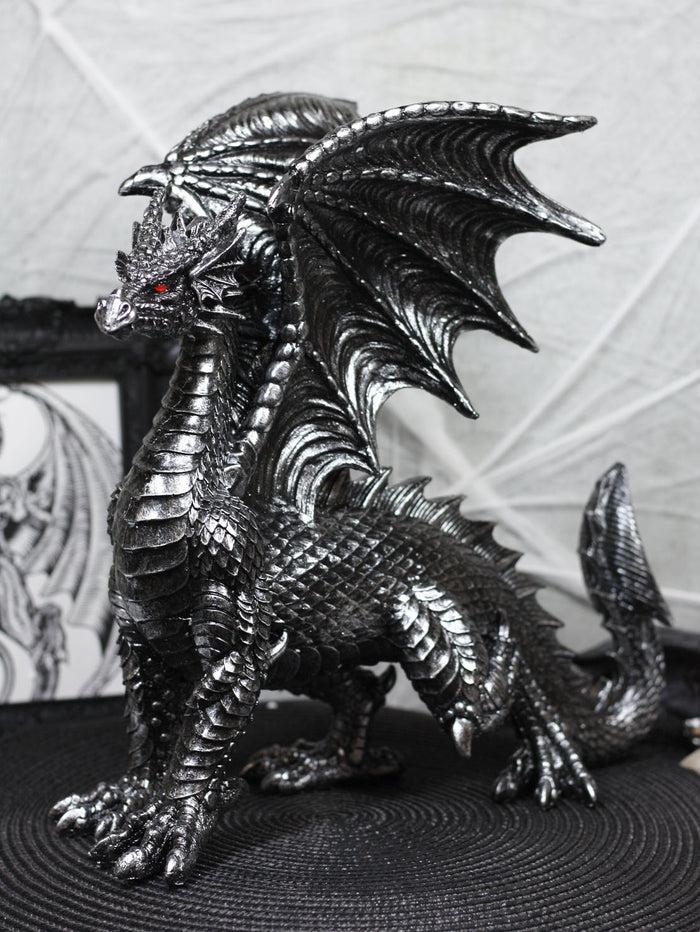 ebros gift Ebros Viserion Ruler Of The Skies Standing Black Dragon Statue 13"Long Fantasy Beast