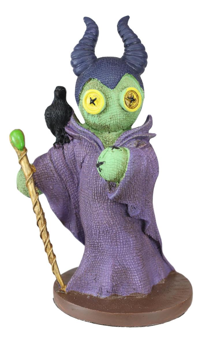 Ebros Gift Ebros Voodoo Stiches Evil Queen Maleficent W/ Raven Figurine Pinheadz Collection