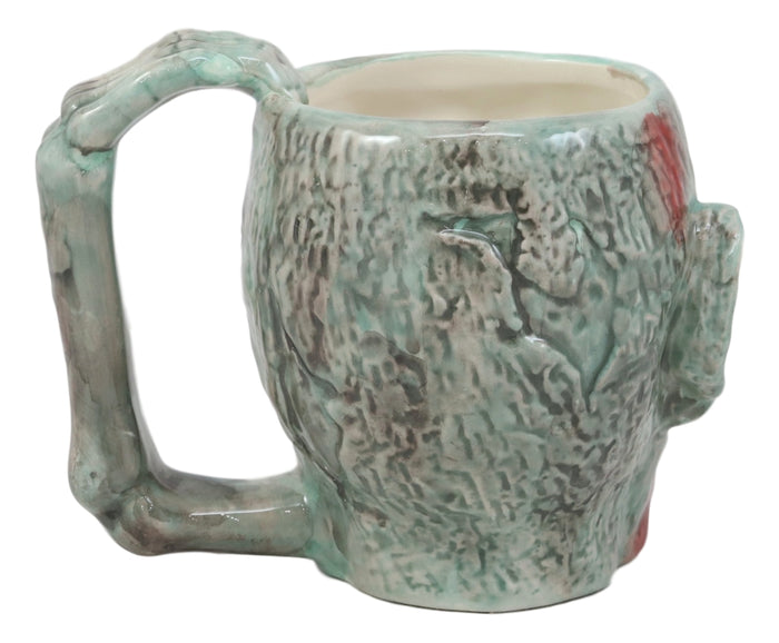Ebros Gift Ebros Walking Dead Impaled Zombie Head Ceramic Coffee Mug With Peeling Flesh And Bloodshot Eyes Beer Stein Beverage Tankard Drinking Cup 12oz Zombie Apocalypse Collection