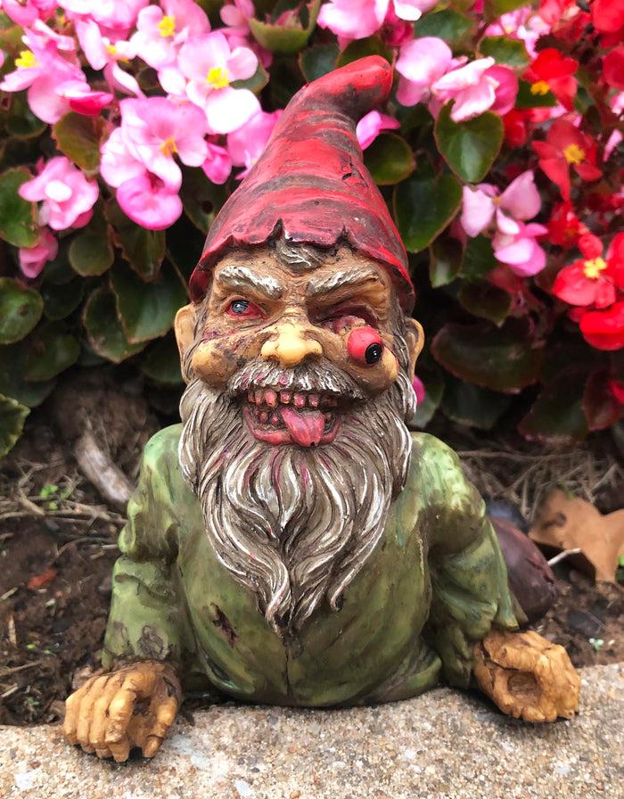 ebros gift Ebros Walking Dead Severed Body Zombie Gnome Crawling On The Floor Statue 7"Long for Creepy Spooky Undead Underworld Halloween Sculpture Prop at Home Patio and Garden Decor