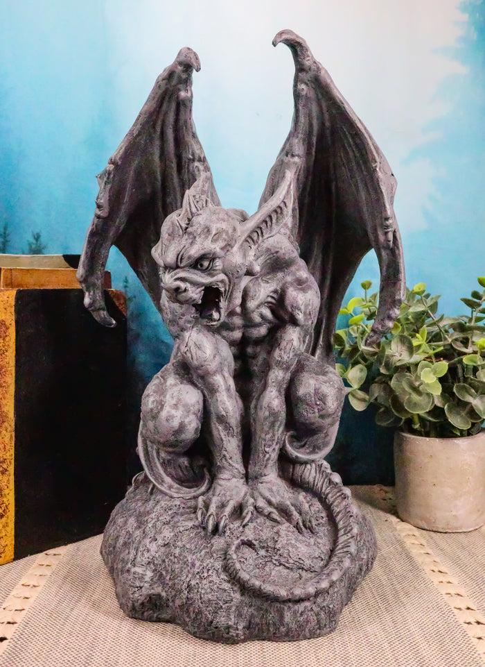 ebros gift Ebros Warden Large Cathedral Guardian Crouching Winged Gargoyle Statue 12.5"H