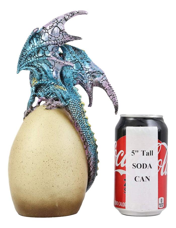 Ebros Gift Ebros Water Dragon With LED Light Guarding Dragon Egg Collection 10" Height