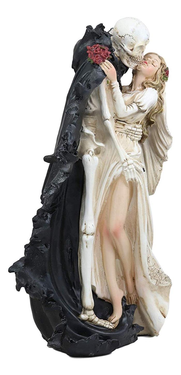 Ebros Gift Ebros Wedding Bride And Death Grim Reaper Skeleton The Kiss Figurine 14.25"H
