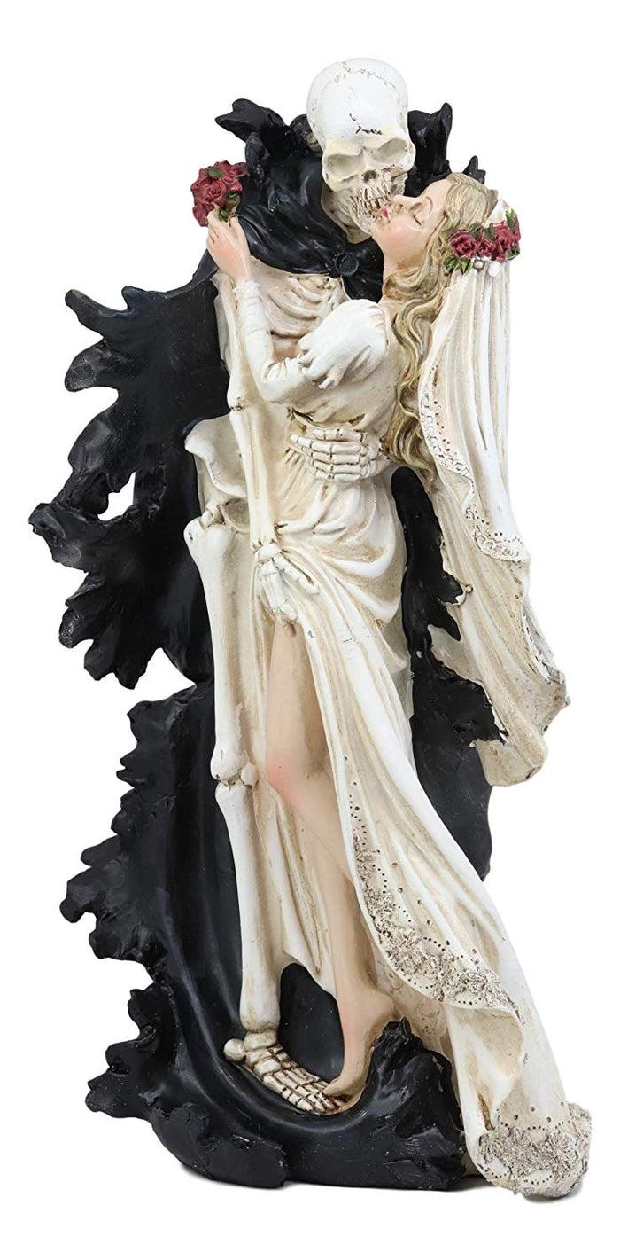 Ebros Gift Ebros Wedding Bride And Death Grim Reaper Skeleton The Kiss Figurine 14.25"H