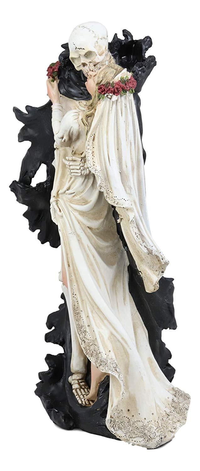 Ebros Gift Ebros Wedding Bride And Death Grim Reaper Skeleton The Kiss Figurine 14.25"H