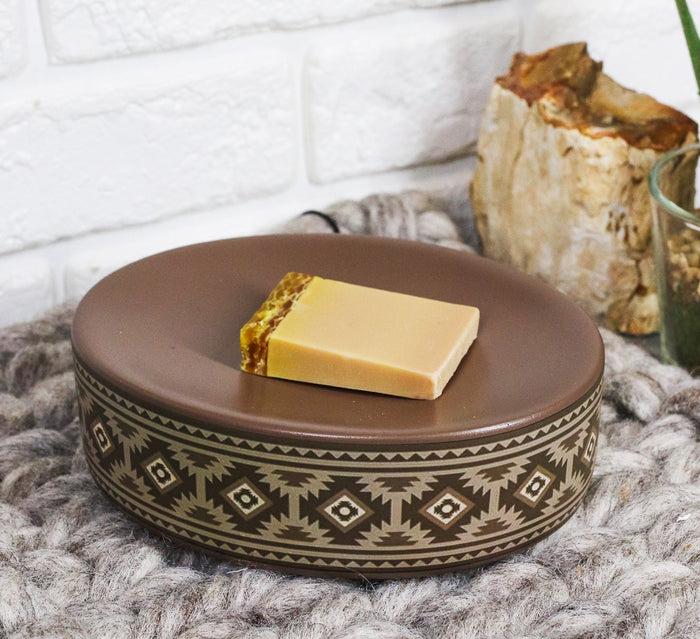 ebros gift Ebros Western Running Horses With Southwest Navajo Vectors Bathroom Bar Soap Dish Tray