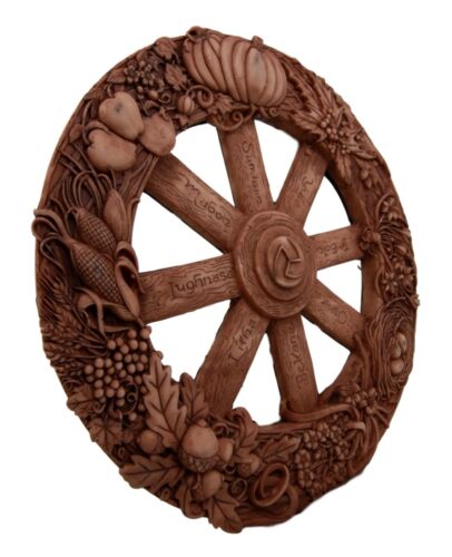 Ebros Gift Ebros Wheel Of The Year Plaque Eight Pagan Festivals Sabbats By Maxine Miller