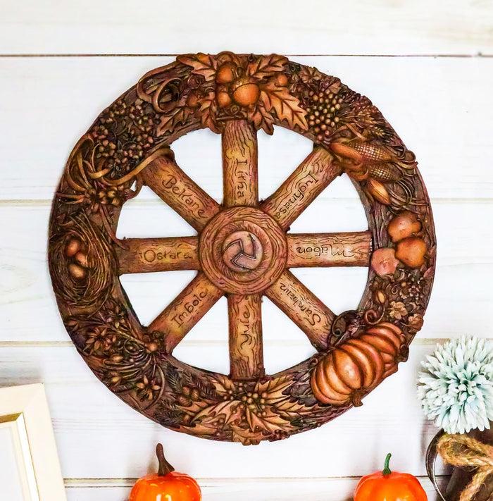 ebros gift Ebros Wheel of The Year Plaque Eight Pagan Festivals Sabbats By Maxine Miller