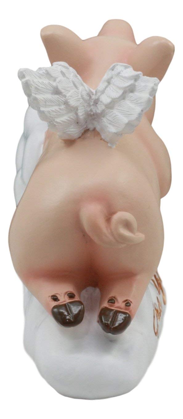 Ebros Gift Ebros When Pigs Fly Heavens Flying Pig With Angel Wings On Cloud 9 Statue 4"L