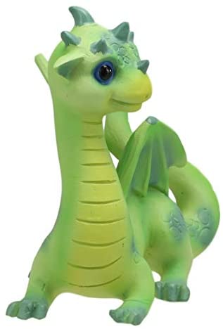 Ebros Gift Ebros Whimsical Adorable Green Dinosaur Dragon With Spiked Head Figurine 3" Tall