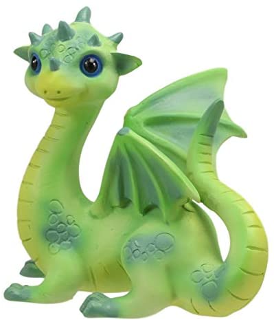 Ebros Gift Ebros Whimsical Adorable Green Dinosaur Dragon With Spiked Head Figurine 3" Tall
