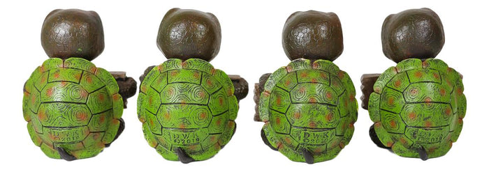 Ebros Gift Ebros Whimsical Baby Sea Turtles Set Of Four Figurine Holding Signs With Funny Sayings