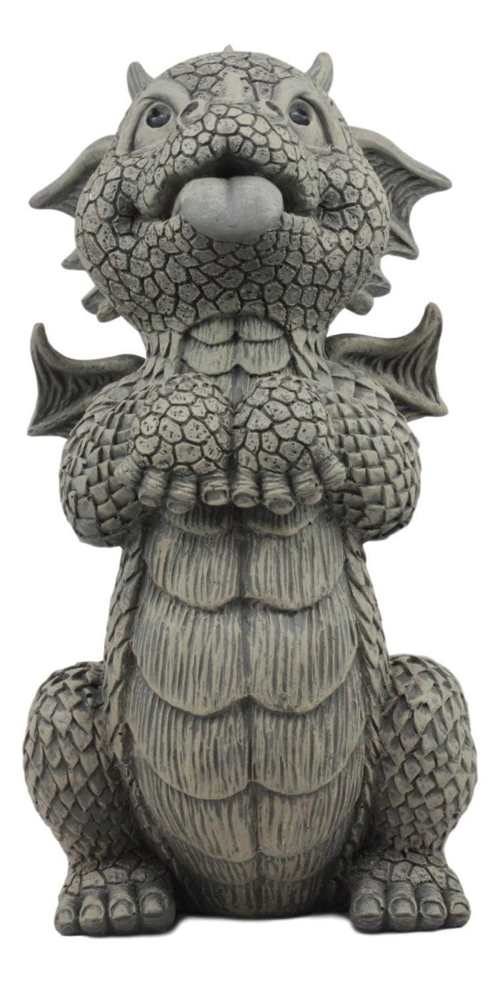 Ebros Gift Ebros Whimsical Garden Dragon Begging For Attention Statue 10.25" H Baby Dragon