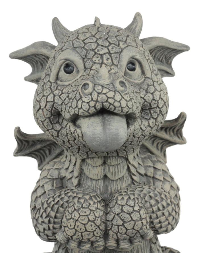 Ebros Gift Ebros Whimsical Garden Dragon Begging For Attention Statue 10.25" H Baby Dragon