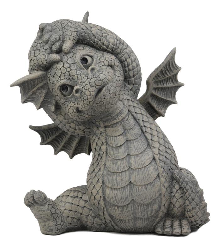 Ebros Gift Ebros Whimsical Garden Dragon Morning Yoga Stretch Statue Guest Greeter Decor