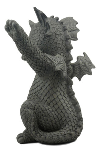 Ebros Gift Ebros Whimsical Hip Hop Dabbing Garden Dragon Statue 9.25" Tall Look At My Dab
