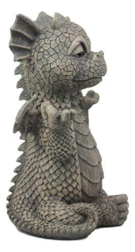 Ebros Gift Ebros Whimsical Inner Peace Garden Yoga Asana Meditating Dragon Statue Decor Figurine