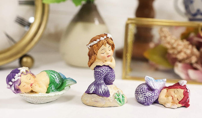 ebros gift Ebros Whimsical Mergirls Mermaid Babies Small Miniature Figurines Set of 3