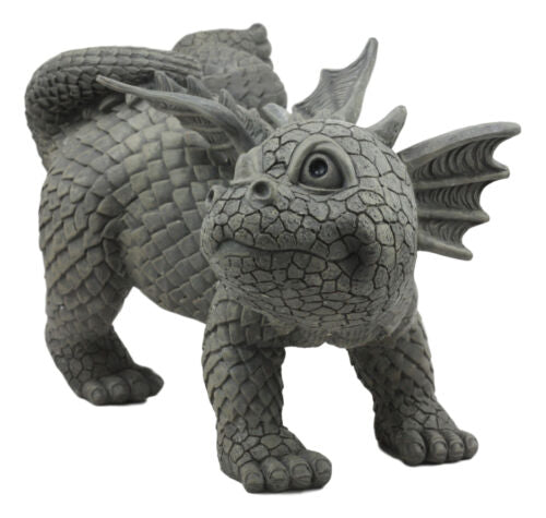 Ebros Gift Ebros Whimsical Peeing Garden Dragon Statue 12"Long Baby Dragon Cocking Leg Figurine