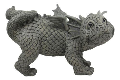 ebros gift Ebros Whimsical Peeing Garden Dragon Statue 12"Long Baby Dragon Cocking Leg Figurine
