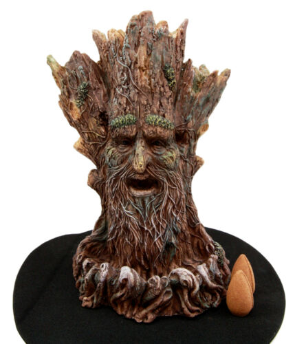 Ebros Gift Ebros Whispering Forest Celtic Greenman Backflow Incense Cone Burner Figurine