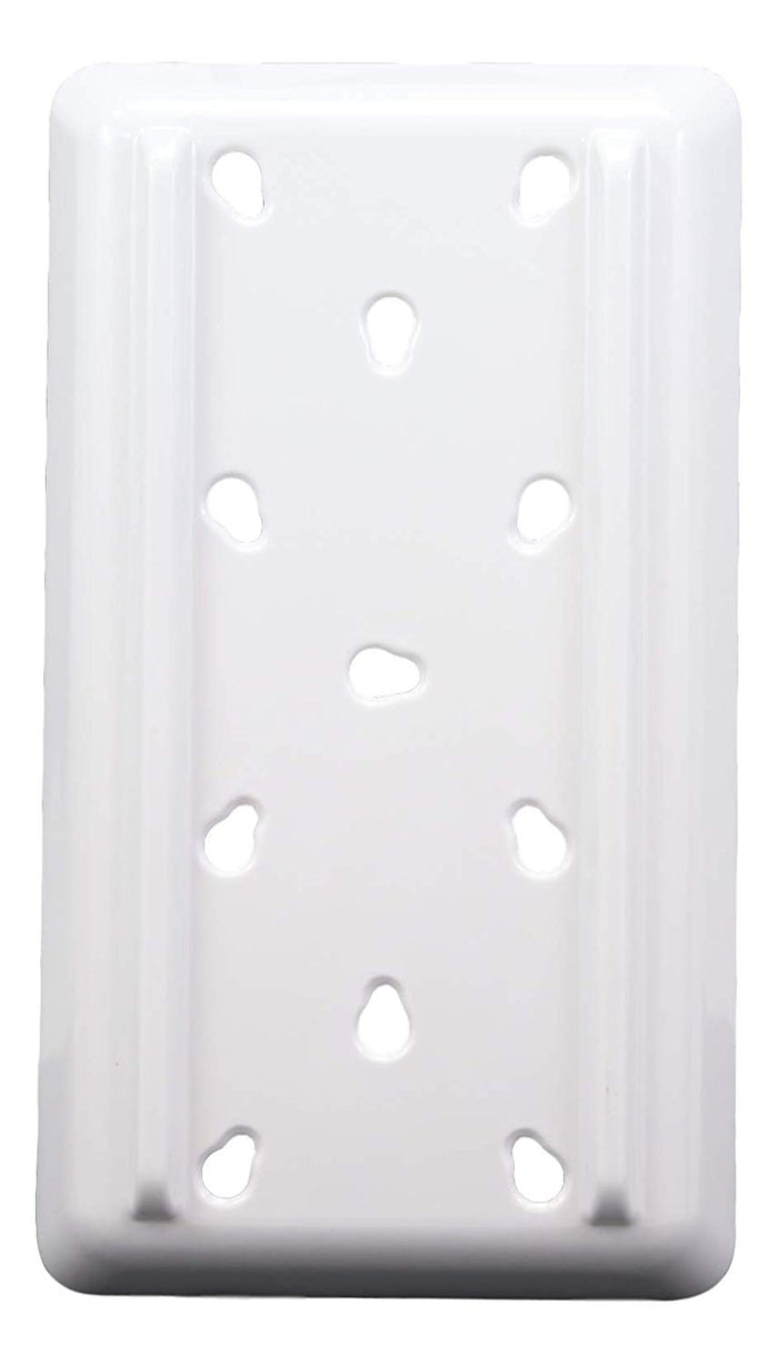 Ebros Gift Ebros White Neta Zara Sushi Sashimi Plate With Drip Holes 8.75"L X 5"W PACK OF 2