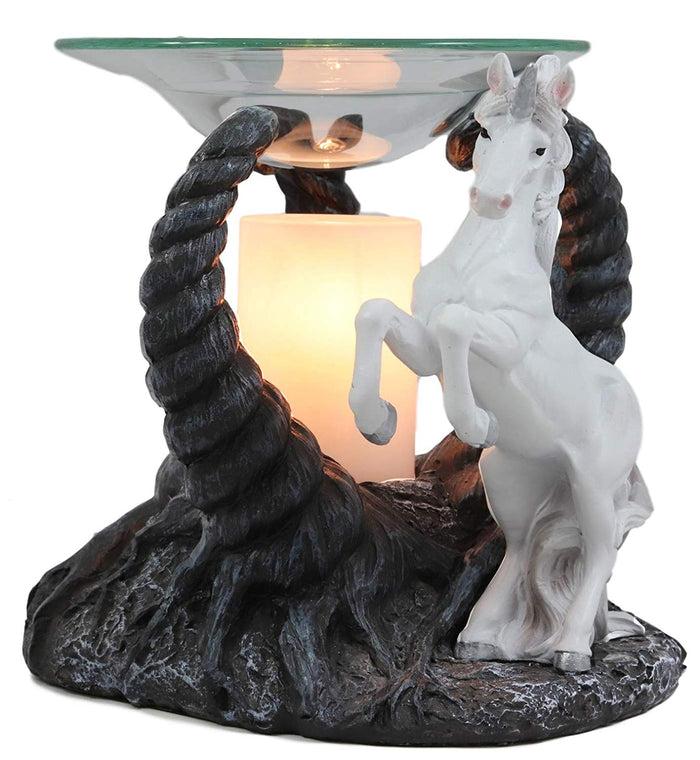 Ebros Gift Ebros White Unicorn By Twisted Trees Electric Oil Burner Tart Warmer Figurine