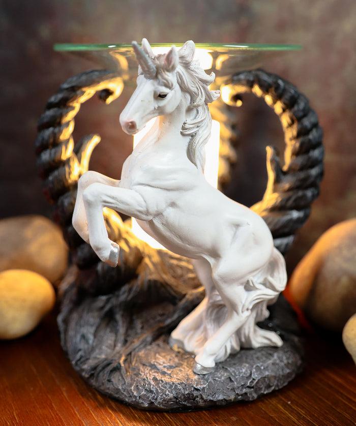 ebros gift Ebros White Unicorn by Twisted Trees Electric Oil Burner Tart Warmer Figurine