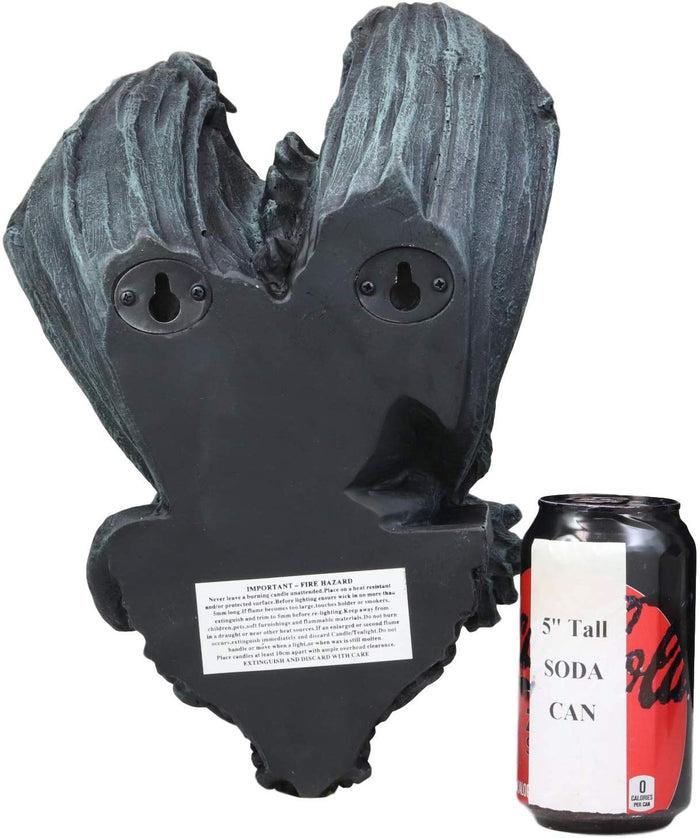 Ebros Gift Ebros Whitechapel Manor Gargoyle Candle Holder Wall Sconce Plaque Sculpture 12"H