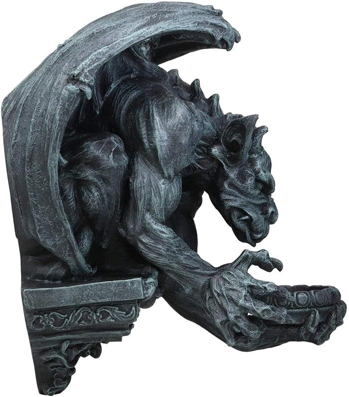 Ebros Gift Ebros Whitechapel Manor Gargoyle Wall Sconce: Set Of Two 12"H Gothic Home Decor
