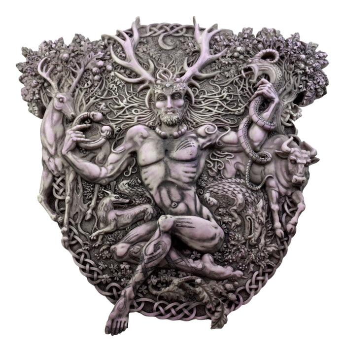 Ebros Gift Ebros Wicca Horned God Cernunnos Wall Plaque Masculine Divinity Neopaganism