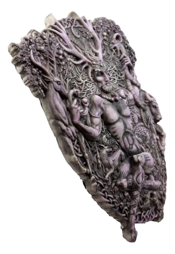 Ebros Gift Ebros Wicca Horned God Cernunnos Wall Plaque Masculine Divinity Neopaganism