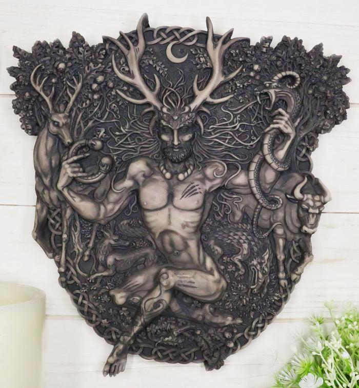 ebros gift Ebros Wicca Horned God Cernunnos Wall Plaque Masculine Divinity Neopaganism