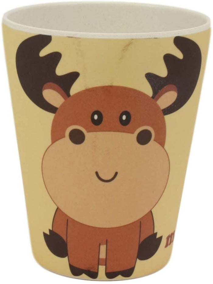 Ebros Gift Ebros Wild Moose 5 Piece Organic Bamboo Dinnerware Set For Kids Children Toddler