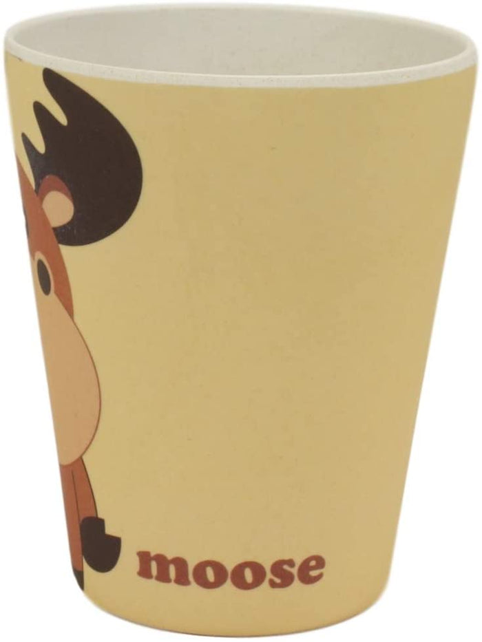 Ebros Gift Ebros Wild Moose 5 Piece Organic Bamboo Dinnerware Set For Kids Children Toddler