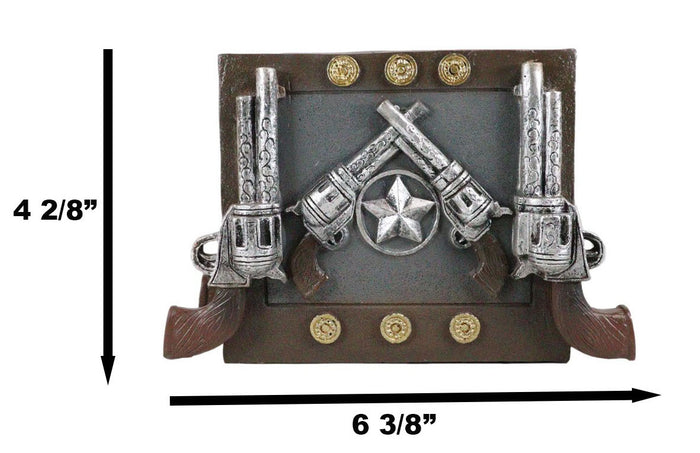 Ebros Gift Ebros Wild Wild West Texas Star And Six Shooter Pistols Cowboy Napkin Holder