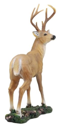 Ebros Gift Ebros Wildlife 8 Point Trophy Buck Statue 15"H Outdoor Hunter Whitetail Deer Figurine