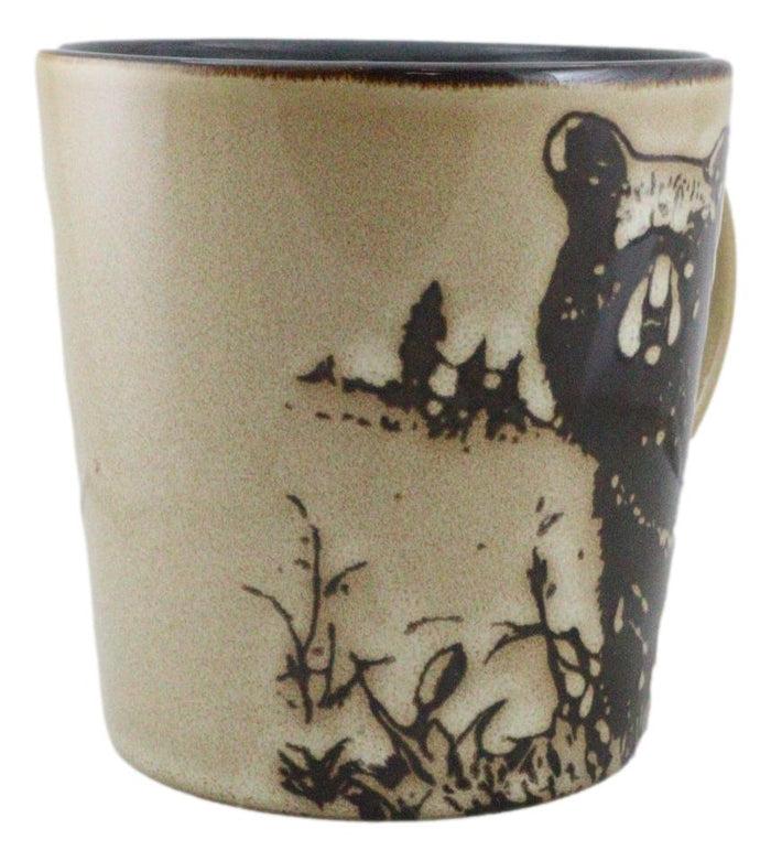 Ebros Gift Ebros Wildlife Grizzly Bear Ceramic Mug Coffee Cup Home And Kitchen Rustic Cabin Decor