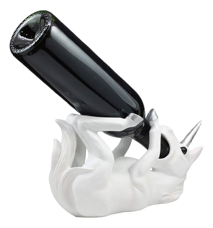 Ebros Gift Ebros Wine Of Sacred Purity Unicorn Wine Holder Figurine Kitchen Decoration Mystical Unicorn Glade Statue