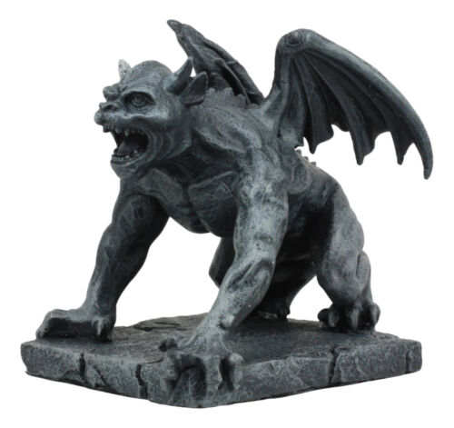 Ebros Gift Ebros Winged Demonic Bull Gargoyle Statue Gothic Night Crawler Sentry Stone Devil