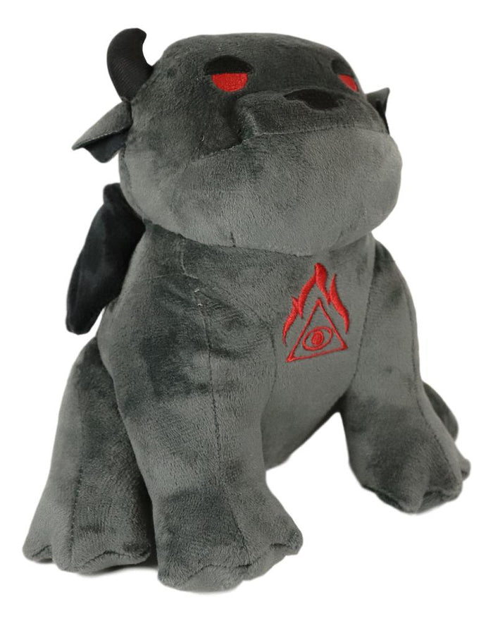Ebros Gift Ebros Winged Demonic Bulldog Gargoyle Chimera Eye Of Horus Luxe Soft Plush Toy Doll