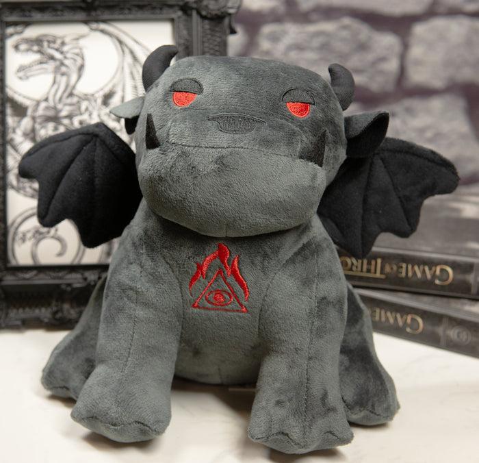 ebros gift Ebros Winged Demonic Bulldog Gargoyle Chimera Eye of Horus Luxe Soft Plush Toy Doll
