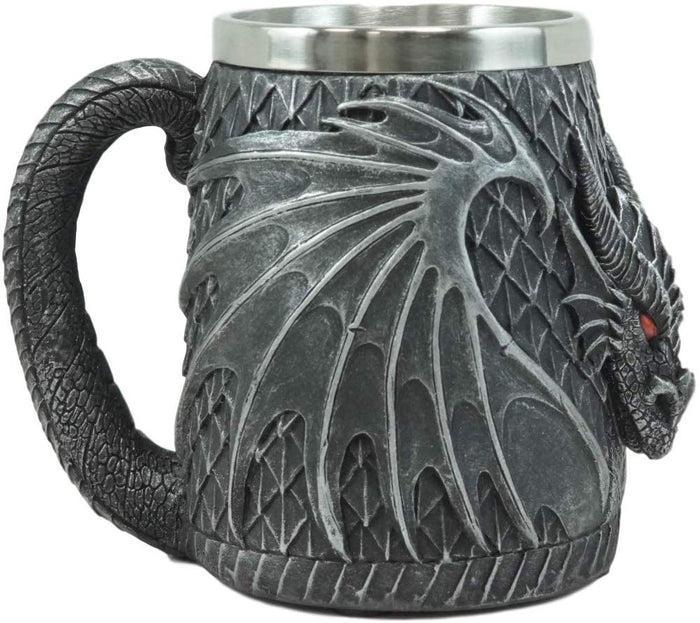 Ebros Gift Ebros Winged Dragon Eye Of Drogon 16oz Drinking Coffee Mug Tankard Cup 6" Wide