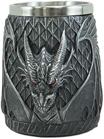 Ebros Gift Ebros Winged Dragon Eye Of Drogon 16oz Drinking Coffee Mug Tankard Cup 6" Wide