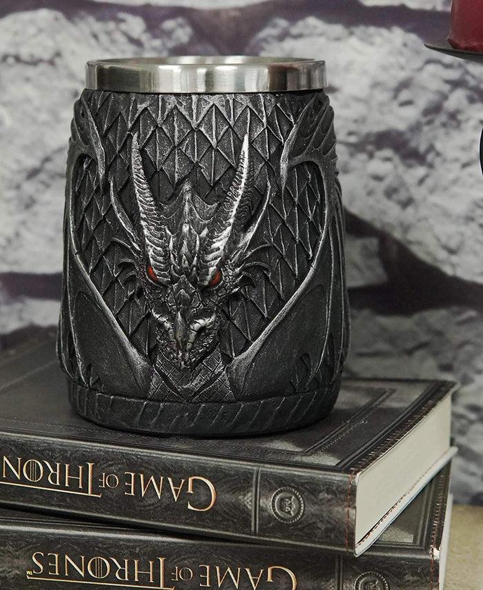 ebros gift Ebros Winged Dragon Eye Of Drogon 16oz Drinking Coffee Mug Tankard Cup 6" Wide