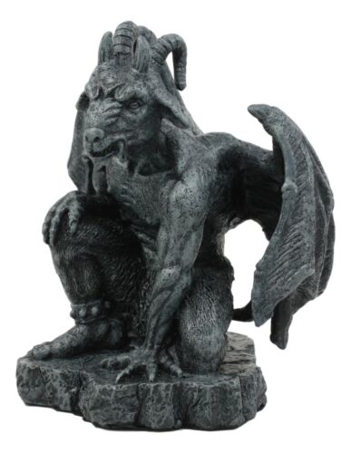 Ebros Gift Ebros Winged Guardian Baphomet Sabbatic Goat Gothic Gargoyle Statue Faux Stone