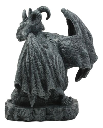 Ebros Gift Ebros Winged Guardian Baphomet Sabbatic Goat Gothic Gargoyle Statue Faux Stone