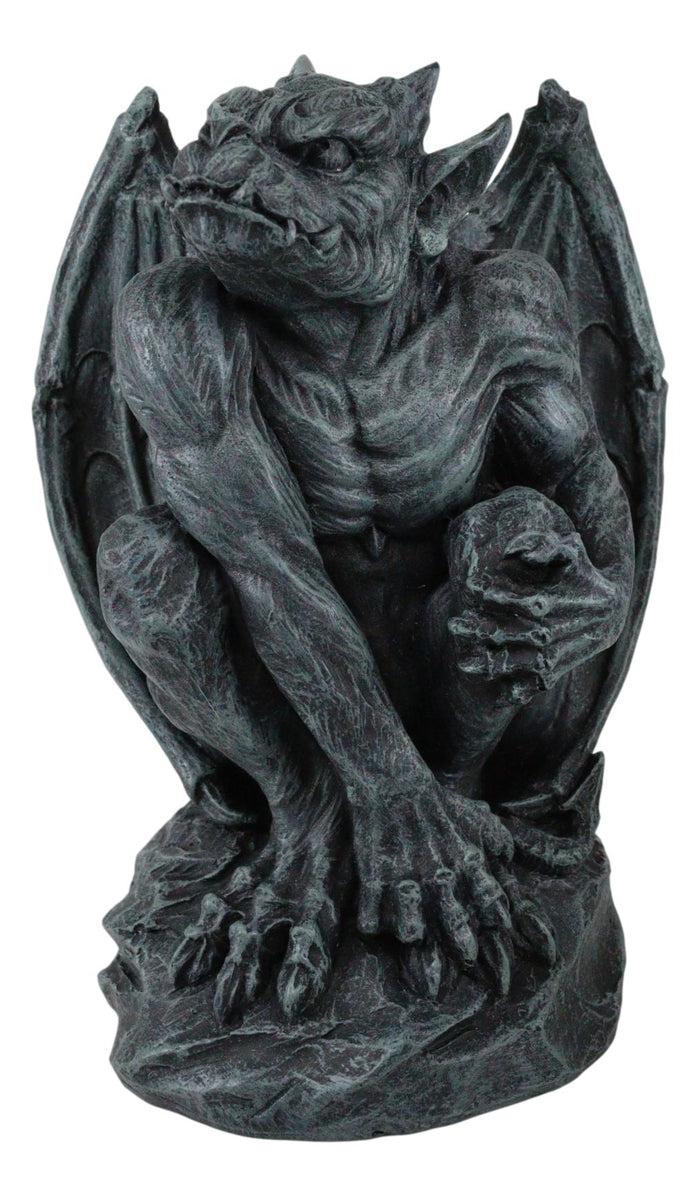 Ebros Gift Ebros Winged King Kong Gargoyle Statue Medieval Gothic Figurine 6.5" Tall