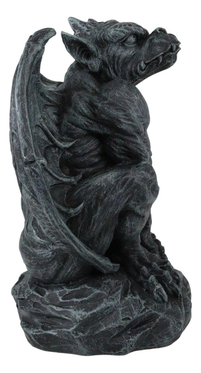Ebros Gift Ebros Winged King Kong Gargoyle Statue Medieval Gothic Figurine 6.5" Tall